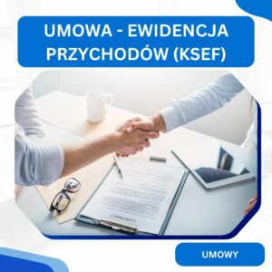 Umowa o usługowe prowadzenie ewidencji przychodów - uwzględniająca KSeF